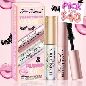 Too Faced Better Than Sex Mascara & Lip Injection Extreme Lip Plumping Gloss